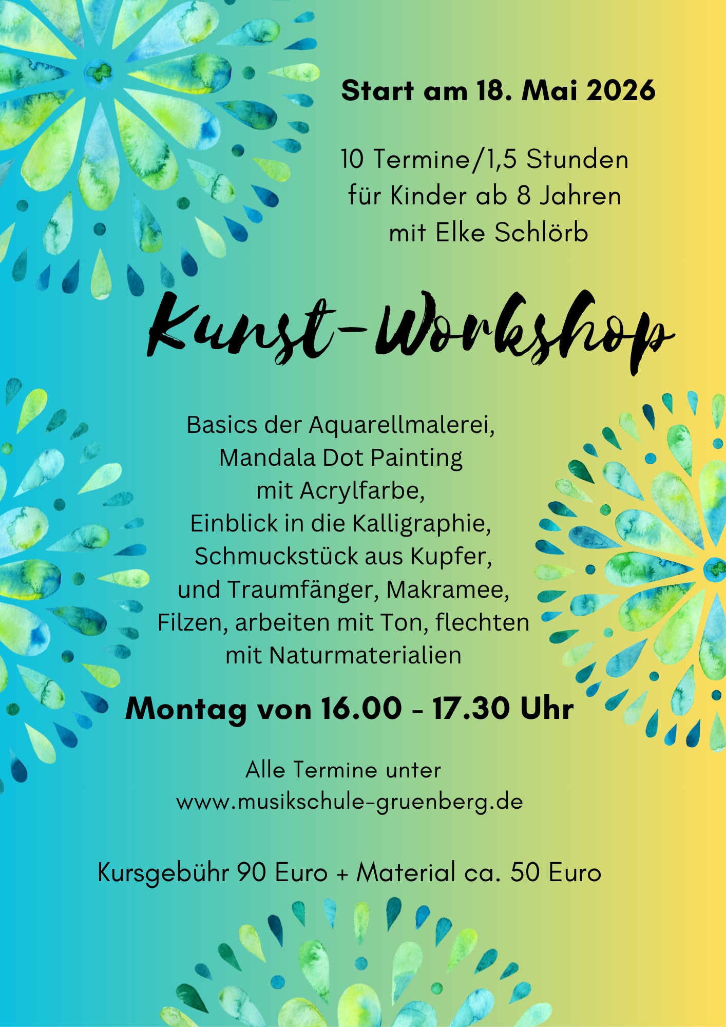 Plakat Geschenkgutscheine