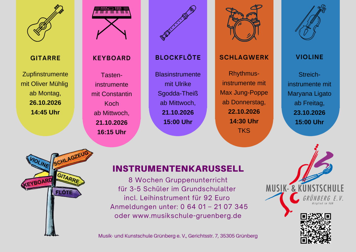 Schnupperkurs Übersicht Schnupperkurs Übersicht mit Einstiegsterminen
