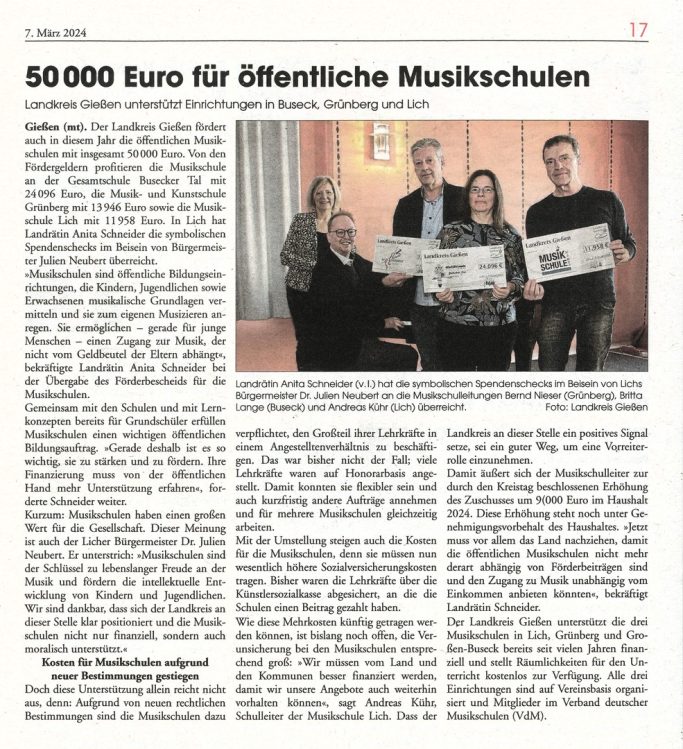 Heimatzeitung vom 07.03.2024