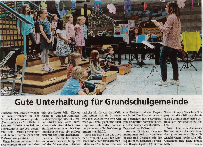 Ausschnitt Gießener Allgemeine