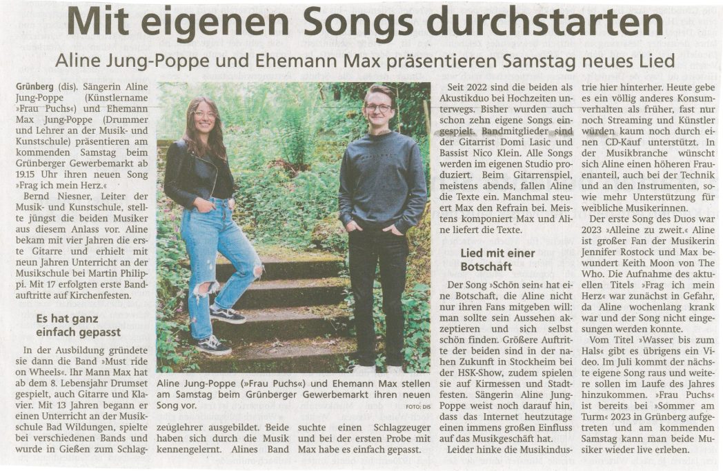 Gießener Allgemeine Zeitung vom 30.05.2025